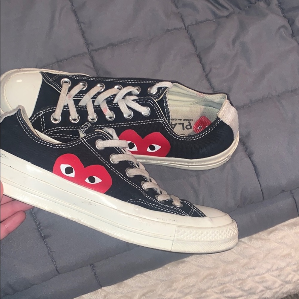 Comme des garçons PLAY black converse chuck taylor